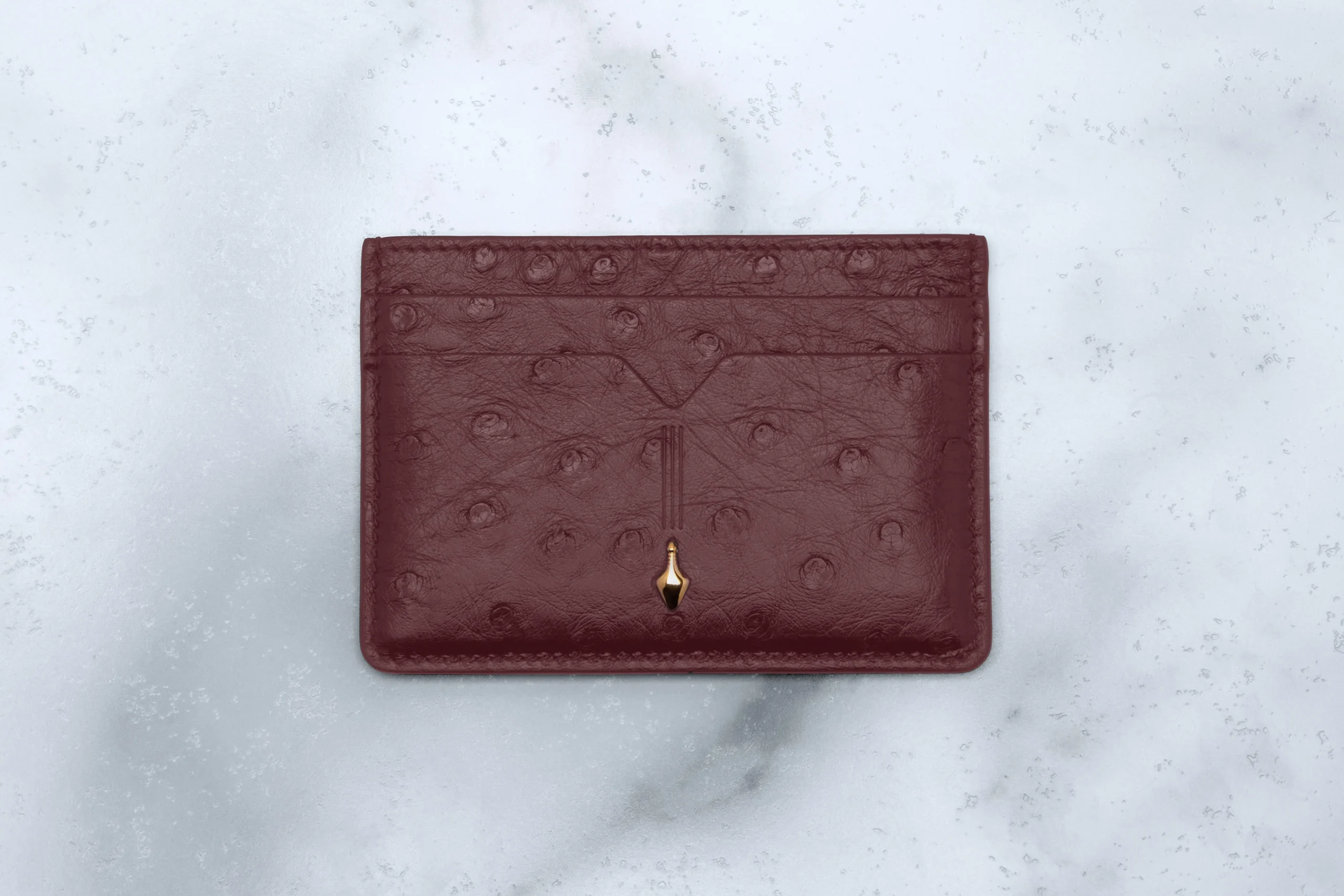 THEODORE CARD HOLDER - OSTRICH